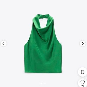 NWT - Zara Silk halter top